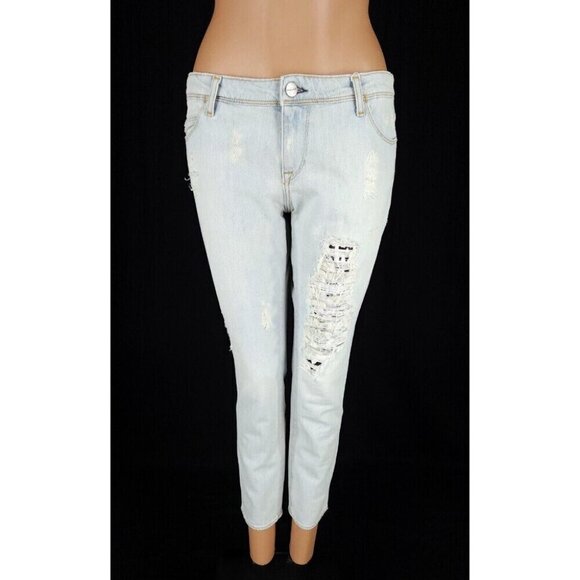 Each x Other Limited Edition Robert Montgomery Jeans 30 Scraped Slim - Picture 2 of 15